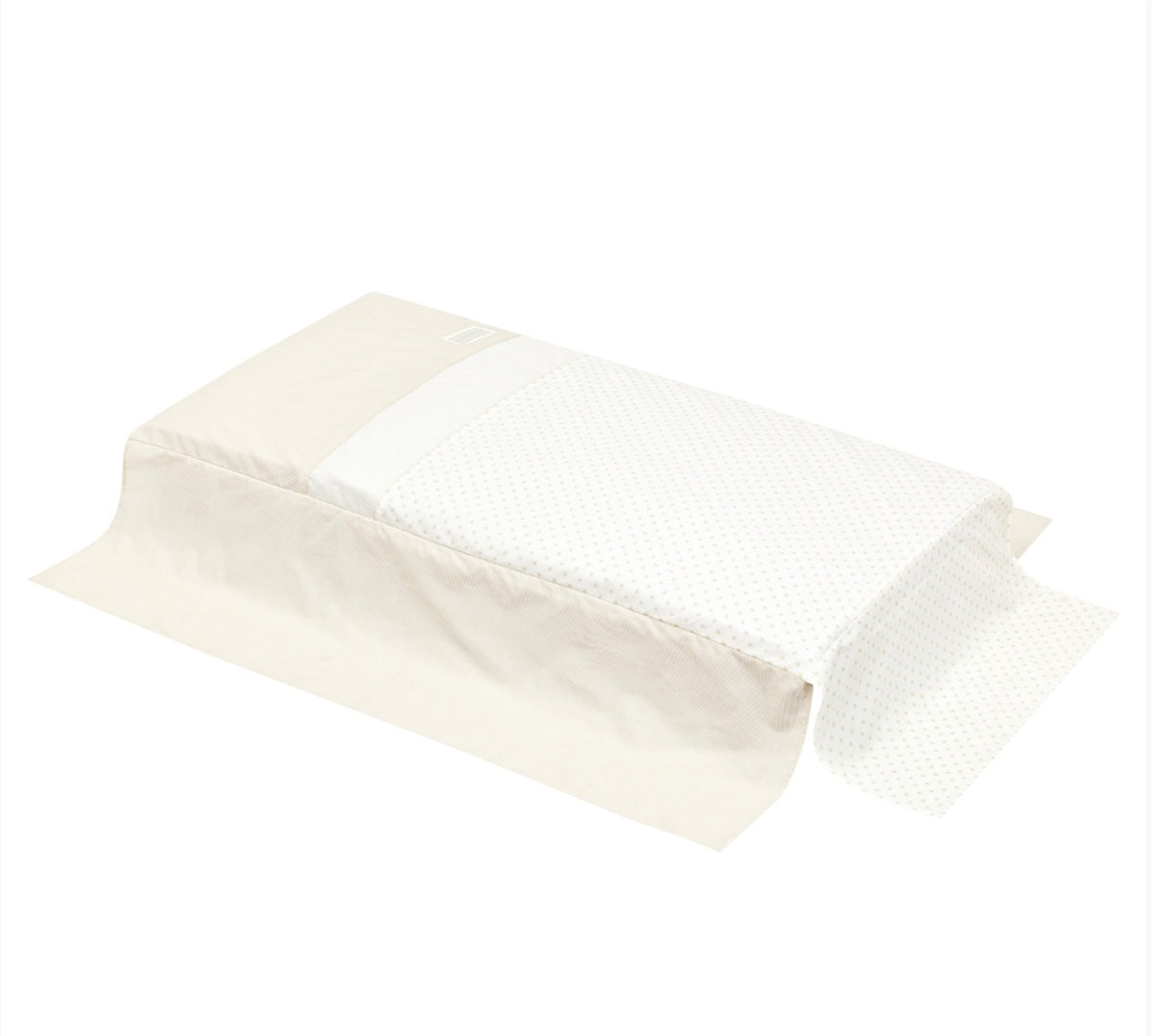 Protector Cuna y Colcha Star Beige