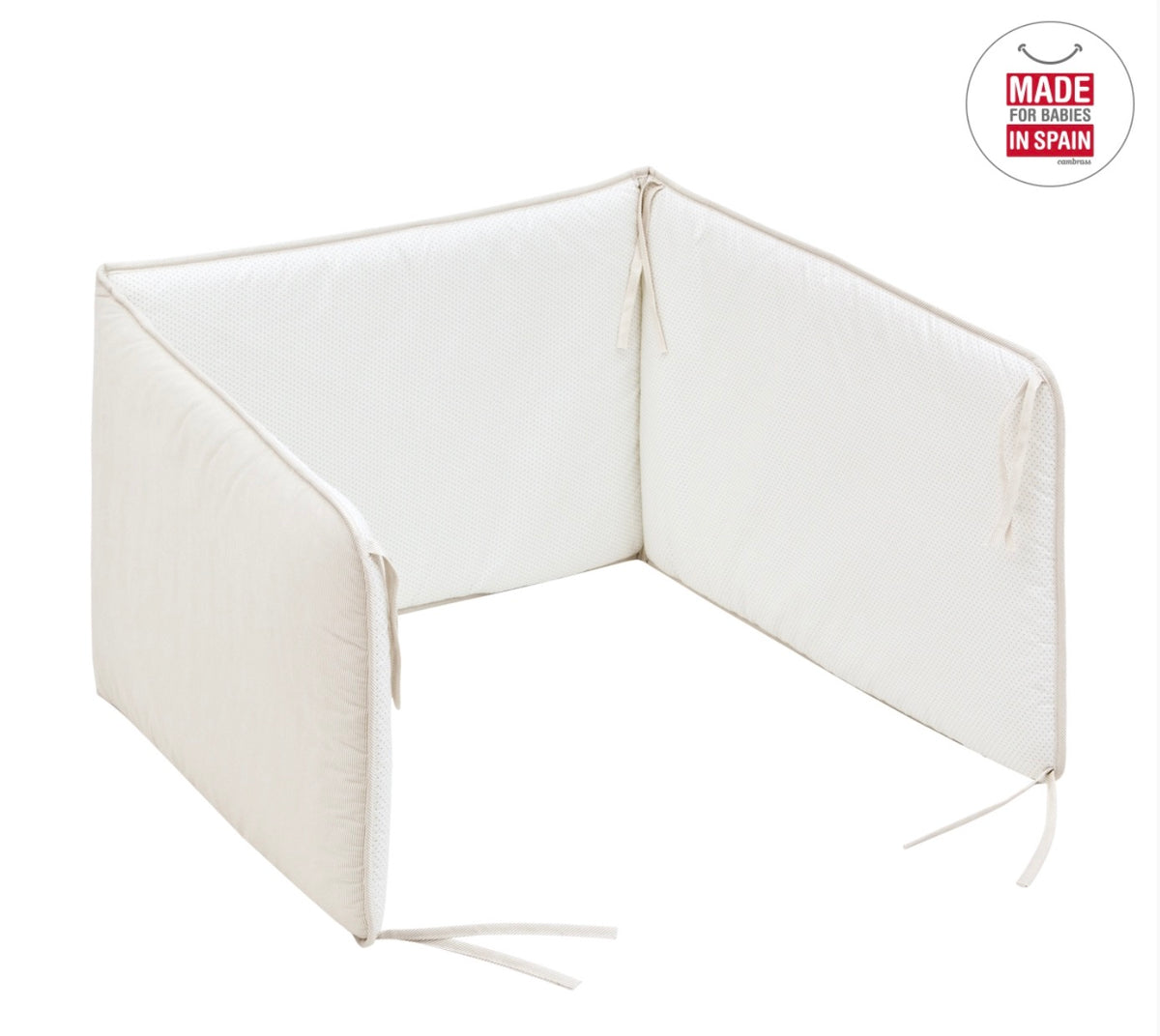 Protector Cuna y Colcha Star Beige